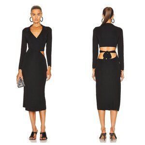 Cult Gaia Cristina Knit Dress Black Womens Size XS